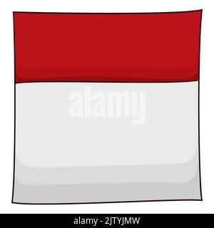 Isolated loose-leaf calendar with empty space in cartoon style, over white background. Stock Vector