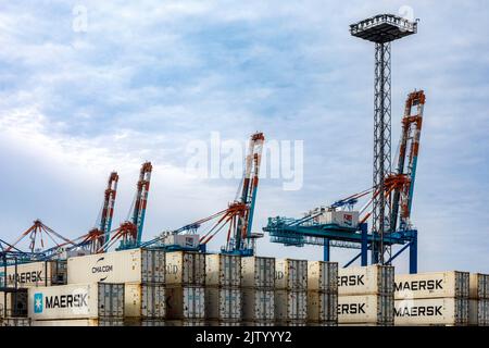 North Sea Terminal Bremerhaven Stock Photo