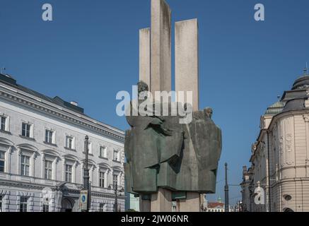 Ludovit Stur Monument by Tibor Bártfay, 1973 - Bratislava, Slovakia Stock Photo