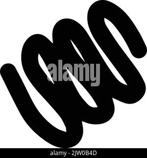Abstract hand drawn shape doodle, vector modern and contemporary design art element collection for poster, wall art and print collections in a glyph i Stock Vector