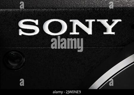 Sony branding on Alpha 6400 camera Stock Photo - Alamy