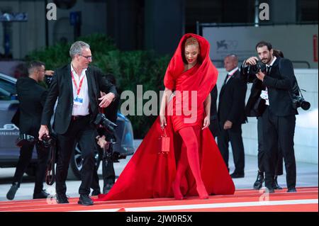 Venice, Italy. 01st Sep, 2022. Tessa Thompson Credit: Imagespace/Alamy Live News Stock Photo