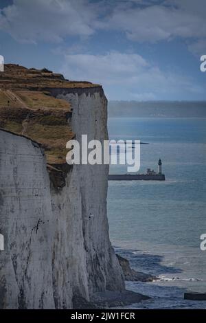 Ault, Onival vu des falaises au niveau du bois de Cise Stock Photo