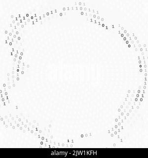 Hotspot concept. Digital broadcast. Background with ones and zeros. Vector graphic pattern Stock Vector