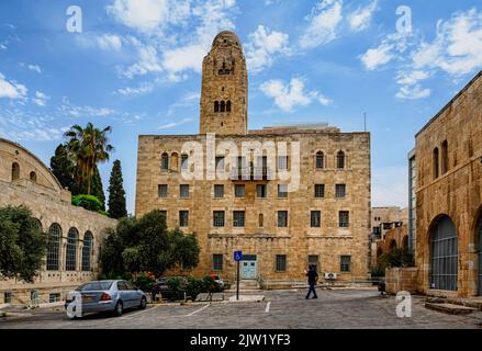 Holy Land of Israel. Jerusalem. The Seventh Day Adventist church. Stock Photo