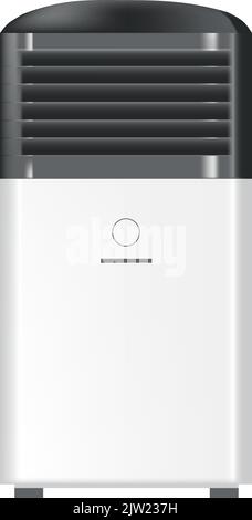 Portable air conditioner or heater climate control Stock Vector