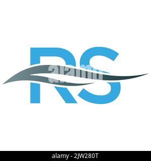 letter alphabet RS logo, Victor Stock Vector
