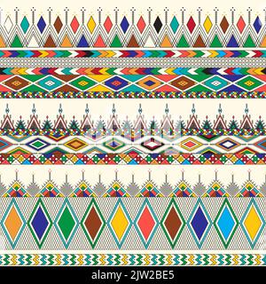 Decorative geometric repeating pattern inspired by Al-Qatt Al-Asiri ...