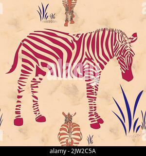 zebra animal shape pattern Stock Photo