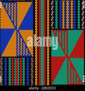 Seamless, ethnic, folk, national pattern, ornament. Created for decoration and design. Stock Vector