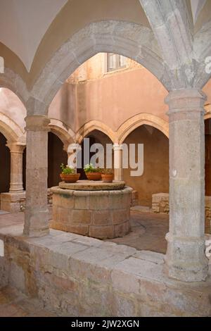 Monastery of the Holy Crosses in Aiguamurcia Tarragona Catalonia Spain Stock Photo