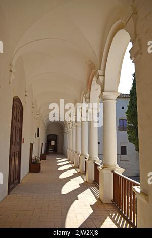 Monastery of the Holy Crosses in Aiguamurcia Tarragona Catalonia Spain Stock Photo