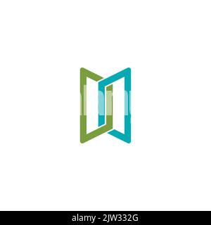 Door Icon in trendy flat style ,Open door symbol for your web site design, logo, Vector illustration Stock Vector
