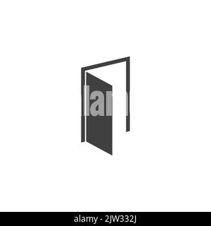Door Icon in trendy flat style ,Open door symbol for your web site design, logo, Vector illustration Stock Vector