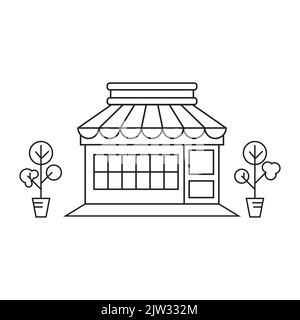 Cafe shop icon vector illustration design template Stock Vector