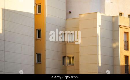Modern residential apartment building, Malaga city, Andalusia, Spain. Stock Photo