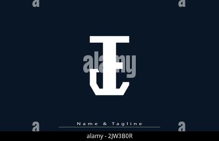 Alphabet letters Initials Monogram logo JE , EJ Stock Vector