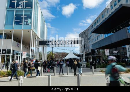 Canberra. 3rd Sep, 2022. Photo taken on Sept. 3, 2022 shows the Australian National University (ANU) Open Day event in Canberra, Australia. Credit: Chu Chen/Xinhua/Alamy Live News Stock Photo