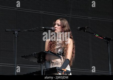 HOLLY HUMBERSTONE performing at Connect Festival 2022 at Royal Highland Centre Edinburgh on the 27th August 2022 Stock Photo