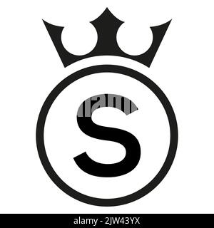 Simple Round Logo, Letter S, Victor. Stock Vector