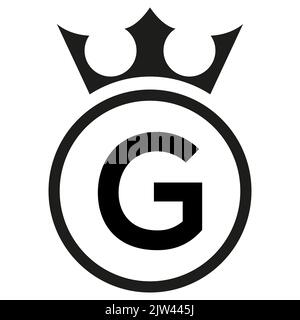 Simple Round Logo, Letter G, Victor. Stock Vector