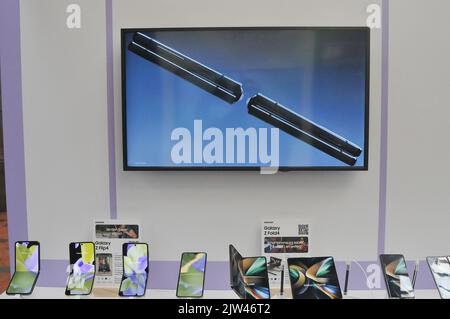 Copenhagen /Denmark/03 September 2022/ Samsung new products showcase to prome samsung items in Copenhagen. (Photo..Francis Joseph Dean/Dean Pictures. Stock Photo