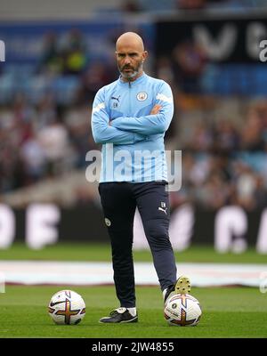 Manchester City assistant manager Enzo Maresca before the Premier League match at Villa Park, Birmingham. Picture date: Saturday September 3, 2022. Stock Photo