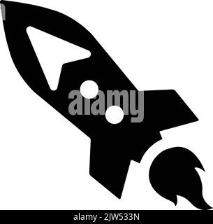 Launch, missile, startup icon - Vector EPS file. Perfect use for print media, web, stock images, commercial use or any kind of design project. Stock Vector