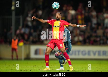 Deventer, Netherlands. 29th July, 2023. DEVENTER, NETHERLANDS - JULY 29:  Sylla Sow of Go Ahead Eagles during a Photocall of Go Ahead Eagles at  Adelaarshorst on July 29, 2023 in Deventer, Netherlands. (