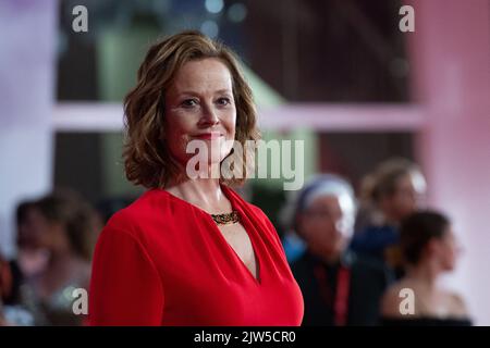 Sigourney Weaver attending the Master Gardner Premiere during the 79th Venice International Film Festival (Mostra) in Venice, Italy on September 03, 2022. Photo by Aurore Marechal/ABACAPRESS.COM Stock Photo