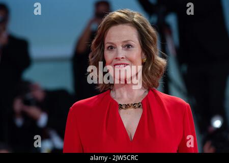 Sigourney Weaver attending the Master Gardner Premiere during the 79th Venice International Film Festival (Mostra) in Venice, Italy on September 03, 2022. Photo by Aurore Marechal/ABACAPRESS.COM Stock Photo