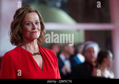Sigourney Weaver attending the Master Gardner Premiere during the 79th Venice International Film Festival (Mostra) in Venice, Italy on September 03, 2022. Photo by Aurore Marechal/ABACAPRESS.COM Stock Photo