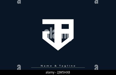 Alphabet letters Initials Monogram logo JB , BJ Stock Vector