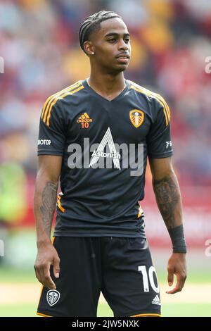 Crysencio Summerville #10 of Leeds United during the Premier League