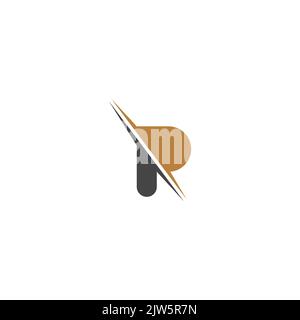 P, PP, Abstract initial monogram letter alphabet logo design Stock Vector