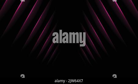 Purple glowing neon lines abstract background. Vector design Stock Vector