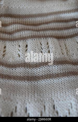 texture of a brown wool fabric Stock Photo