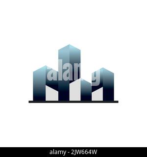 building city construction logo icon vector graphic design Stock Vector