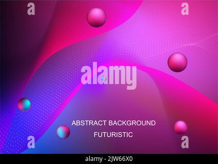 abstract background graphics design liquid style pink and blue color tone vector illustration Stock Vector