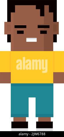 afro man pixel 8 bit Stock Vector Image & Art - Alamy