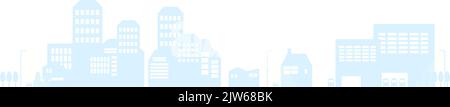 Light blue cityscape background illustration Stock Vector