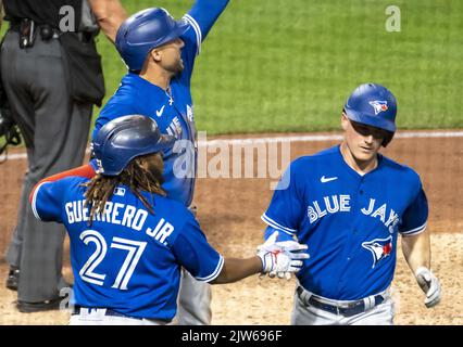 Chicago, United States. 22nd June, 2022. Toronto Blue Jays Bo Bichette puts  on the HR Squad Jacket after his grand slam home run against the Chicago  White Sox during the fourth inning