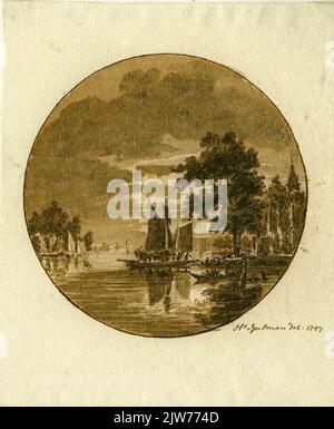 View of the Gein in the Abcoude area Stock Photo - Alamy