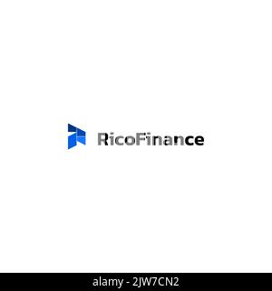 Abstract modern logo design letter R. Simple logo design geometric letter R. Vector format. Stock Vector