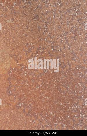 Rust background on sheet steel. Rusty aged industrial material concept Stock Photo