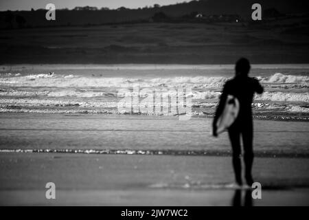 Males and female surfers enjoying time at the beach catching the waves