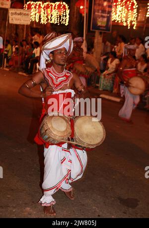 Navam perera procession in Colombo,Sri Lanka Stock Photo