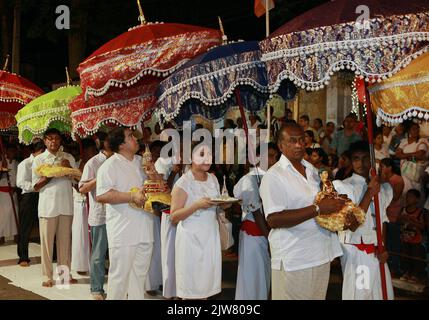 Navam perera procession in Colombo,Sri Lanka Stock Photo