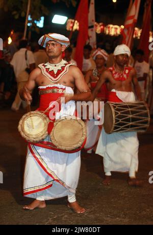 Navam perera procession in Colombo,Sri Lanka Stock Photo