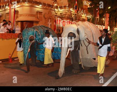 Navam perera procession in Colombo,Sri Lanka Stock Photo